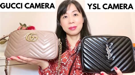 YSL camera bag vs Gucci